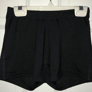 black compression shorts